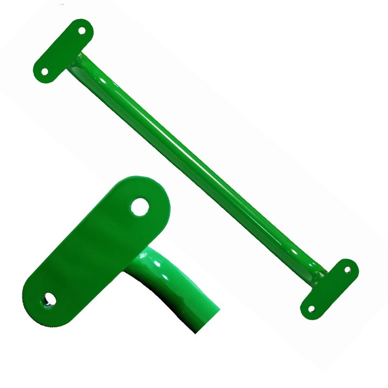 Purife 13'' Playground Safety Handle Metal Green 2 Pack, Outdoor Kids Playset Handles, Swing Set Grab Handles, Kids Grab Hand Bar for Jungle Gym, Climbing Frame, Playhouse, Treehouse - Image 4